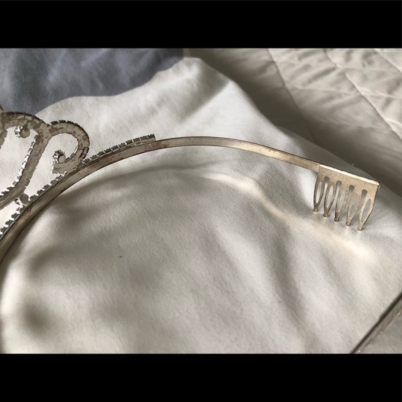 Cubic Zirconia crystal tiara princess wedding - Picture 5 of 11